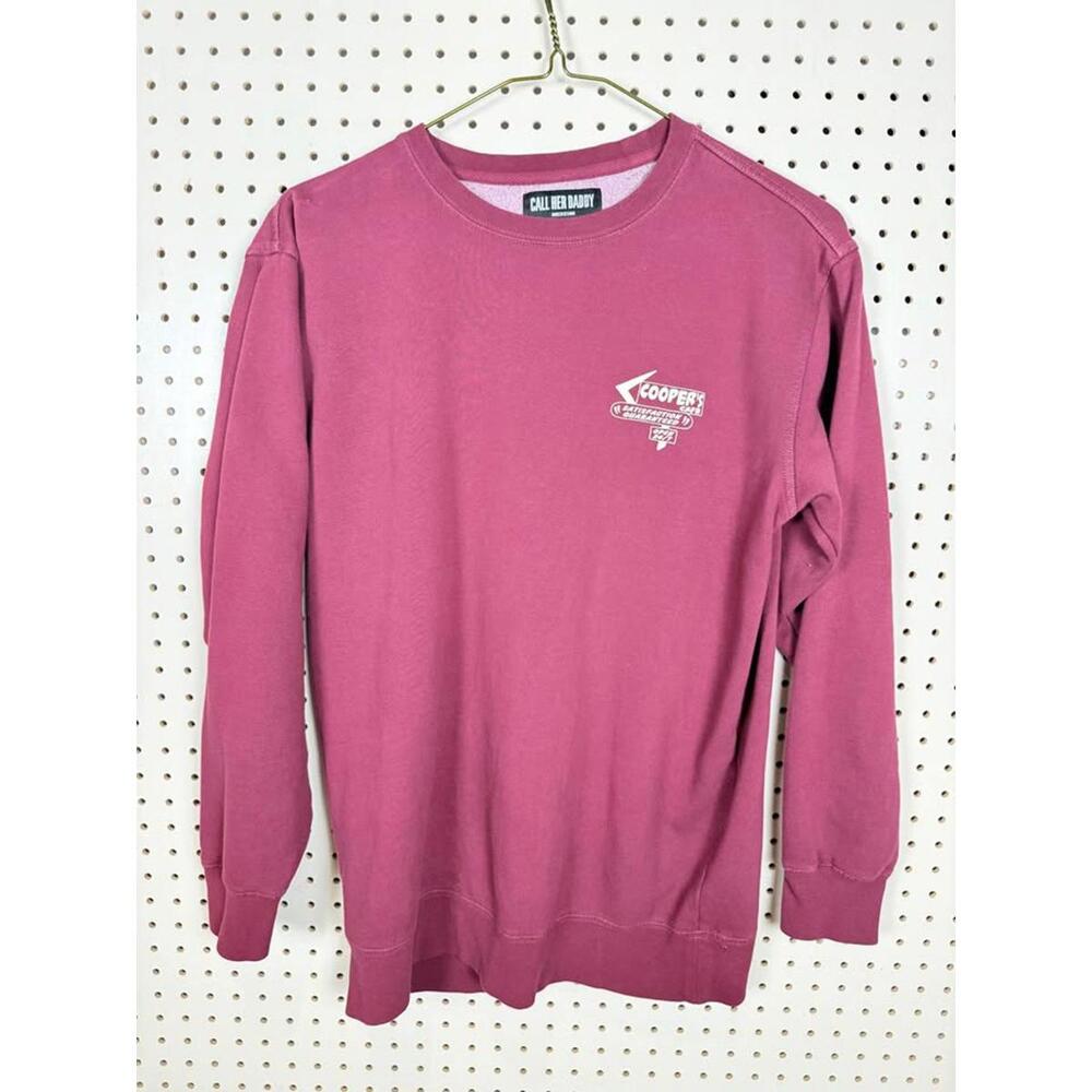 Call Her Daddy “Cooper’s Cafe” Women's Crewneck Sweatshirt - Mauve Pink